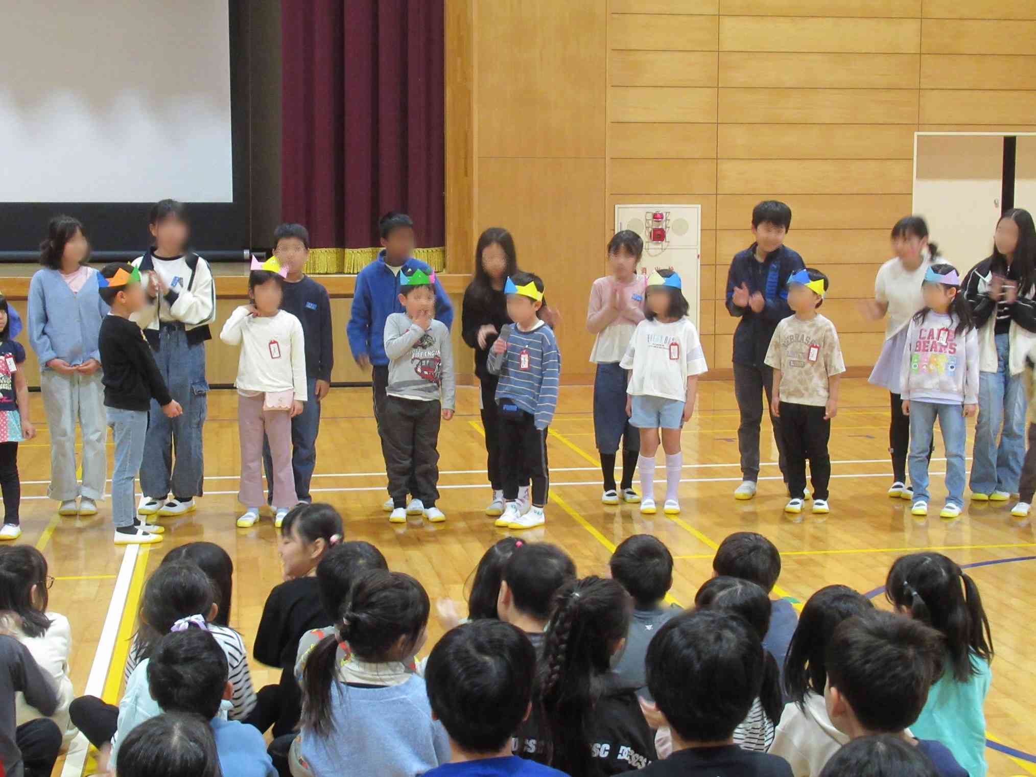 1年生を迎える会①